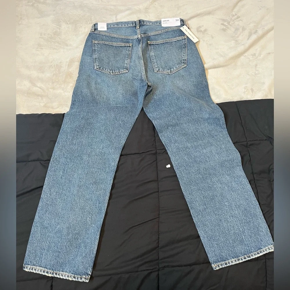 AGOLDE Net-Porter90's Jean Mid-Rise Loose Fit Sz:30 Orig:$320 - Picture 2 of 12